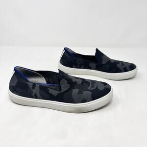 [Rothy's] Gray Camo Print The Original Slip On Sneakers Washable Size 7